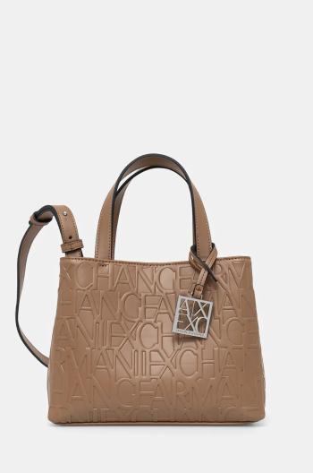 Kabelka Armani Exchange hnědá barva, 942647 CC793