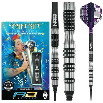 Dart szett Red Dragon soft Peter Wright Snakebite Black Racer, 20g, 90% 