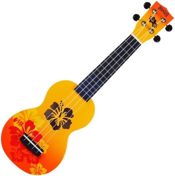 Mahalo Hibiscus Hibiscus Orange Burst Sopránové ukulele