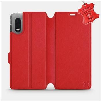 Flip pouzdro na mobil Samsung Xcover PRO - Červené - kožené -   Red Leather (5903516239696)