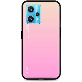 TopQ Kryt LUXURY Realme 9 Pro+ pevný duhový meruňkový 73129 (Sun-73129)