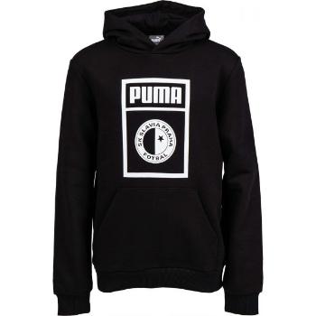 Puma SLAVIA PRAGUE GRAPHIC HOODIE Juniorská mikina, černá, velikost