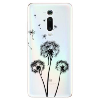 Odolné silikonové pouzdro iSaprio - Three Dandelions - black - Xiaomi Mi 9T Pro