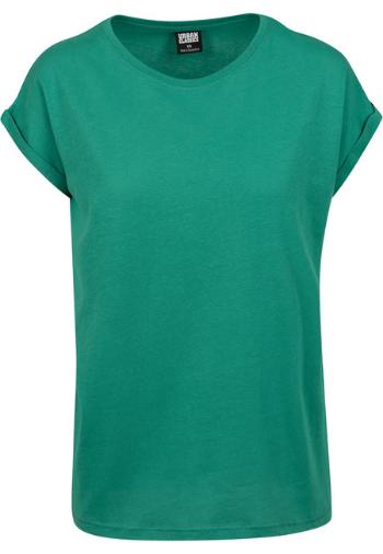 Urban Classics Ladies Extended Shoulder Tee fresh green - 5XL