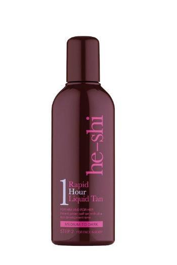 he-shi Rapid 1 Hour Liquid Tan samoopalovací lehký fluid 150 ml