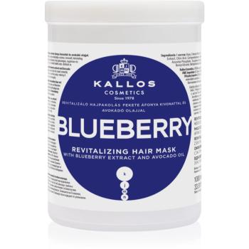 Kallos KJMN Professional Blueberry revitalizační maska pro suché, poškozené a chemicky ošetřené vlasy 1000 ml