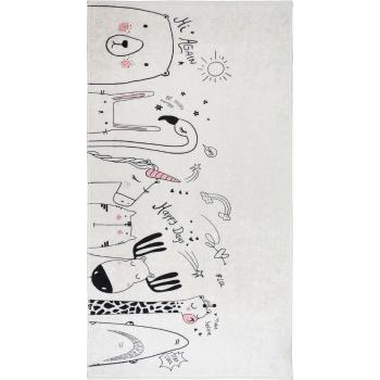 Elefántcsont színű mosható gyerek szőnyeg 80x120 cm Animal Kingdom – Vitaus