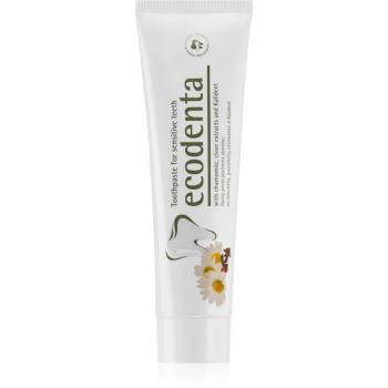 Ecodenta Green Sensitivity Relief zubní pasta pro citlivé zuby s fluoridem příchuť Chamomile/Clove 100 ml