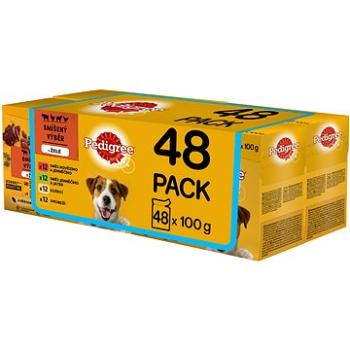 Pedigree kapsička masový výběr v želé pro dospělé psy 48 x 100g (5900951249334)