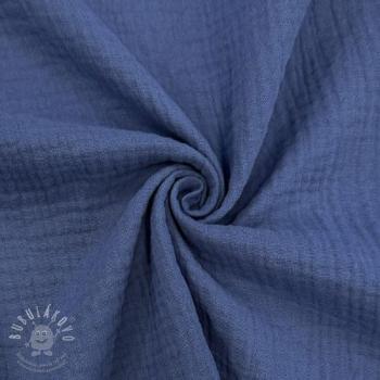 Dupla géz/muszlin midnight blue