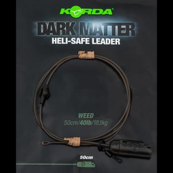 Korda koncová montáž dark matter leader heli safe 18,1 kg 50 cm - weed