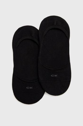 Ponožky Calvin Klein (2-pack) dámské, černá barva, 701218767