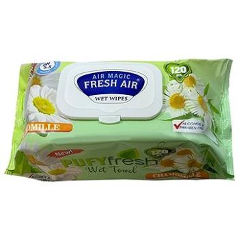 Fresh Air vlhčené ubrousky 120ks klip Pufy chamomille