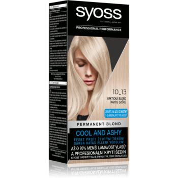 Syoss Color permanentní barva na vlasy odstín 10-13 Arktická blond 2x50 ml