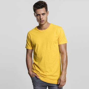 Pánské tričko Urban Classics Shaped Long Tee chrome yellow - XS