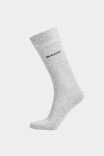 PONOŽKY GANT RIB SOCKS LIGHT GREY MELANGE