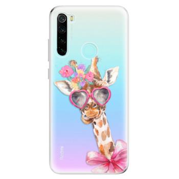 Odolné silikonové pouzdro iSaprio - Lady Giraffe - Xiaomi Redmi Note 8