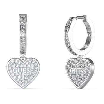 Guess Blyštivé ocelové náušnice Huggie Me JUBE03136JWRHT/U