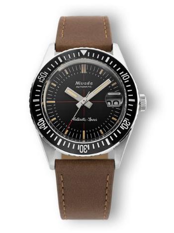 Nivada Grenchen Antarctic Diver 32038A - Brown Leather