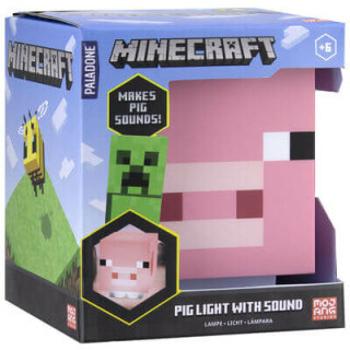 Lampička Minecraft prasátko