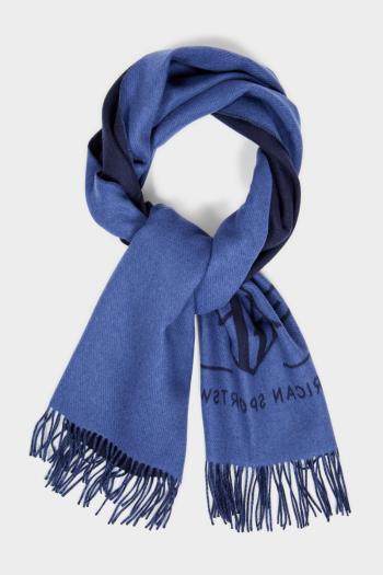 ŠÁLA GANT TONAL ARCHIVE WOVEN SCARF EVENING BLUE