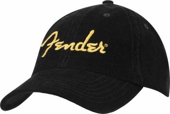 Fender Kšiltovka Gold Spaghetti Logo Corduroy Black