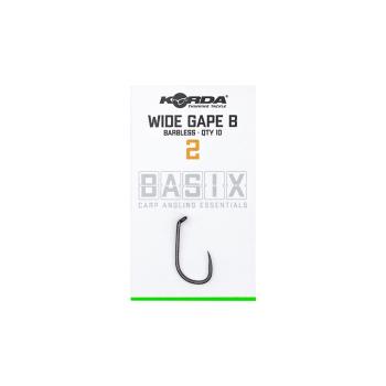 Korda Háčky Basix Wide Gape Barbless 10ks - vel. 6