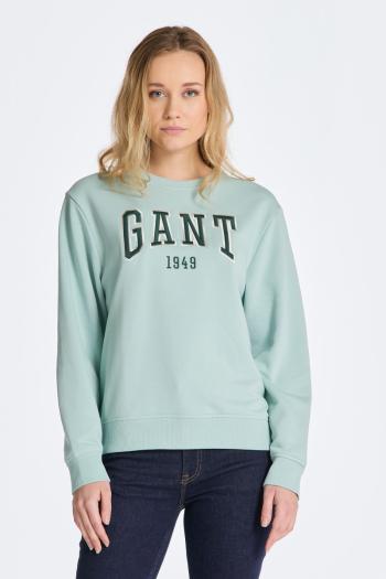 MIKINA GANT REL LOGO C-NECK SWEAT IBIZA BLUE