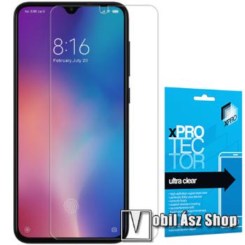 Xpro képernyővédő fólia - Clear - 1db, törlőkendővel, A képernyő sík részét védi! - Xiaomi Mi 9 SE - GYÁRI