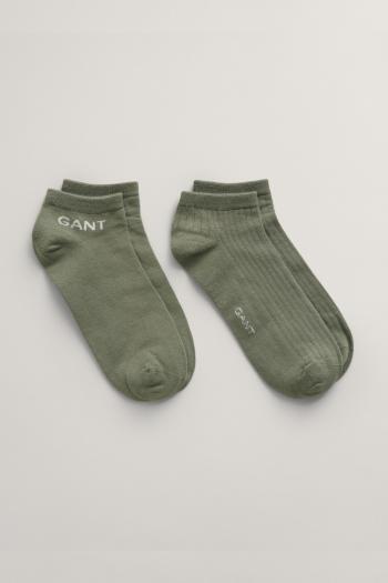 PONOŽKY GANT ANKLE SOCKS 2-PACK DRY GREEN