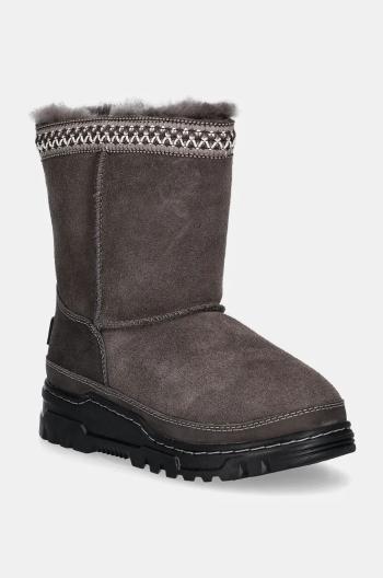 Dětské sněhule UGG KIDS CLASSIC SHORTRAILGAZER hnědá barva, 1157694K