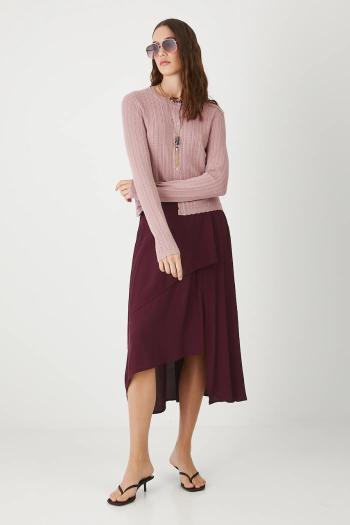 Kardigán Medicine ružová farba, ľahký