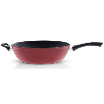 Wok COLOR EDITION 30 cm, červená, hliník, Fissler