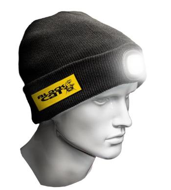 Black cat čepice led lancer beanie uni