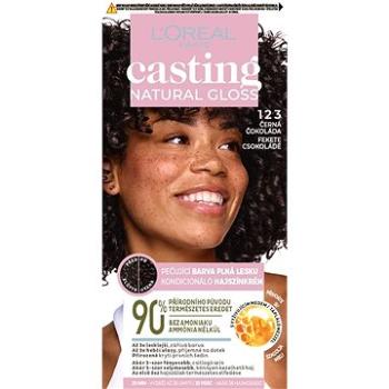 L'ORÉAL PARIS Casting Natural Gloss 123 Černá čokoláda (3600524054137)