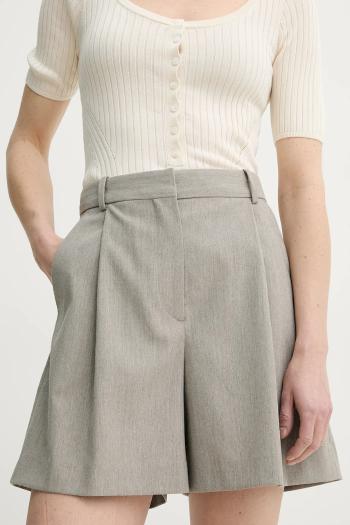 Šortky By Malene Birger POVILLE dámske, béžová farba, jednofarebné, vysoký pás, 103011