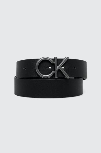 Kožený pásek Calvin Klein pánský, černá barva, K50K511567