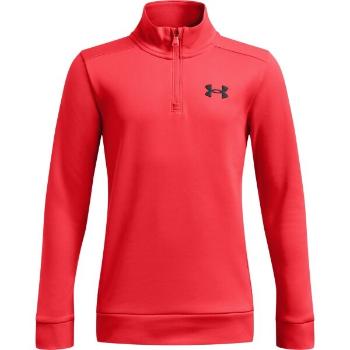 Under Armour ARMOUR FLEECE 1/4 ZIP Chlapecká mikina, červená, velikost