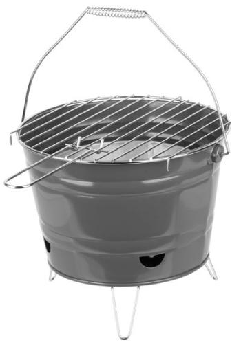 Gril Strend Pro Finch, BBQ, vedierko, kovový, na drevené uhlie, 270x220 mm