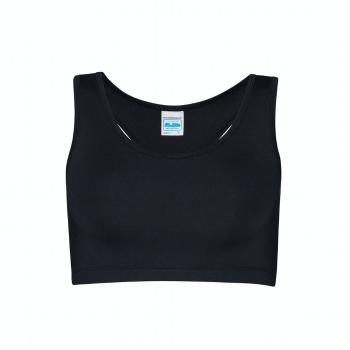 Just Cool Dámský sportovní crop top - Černá | S