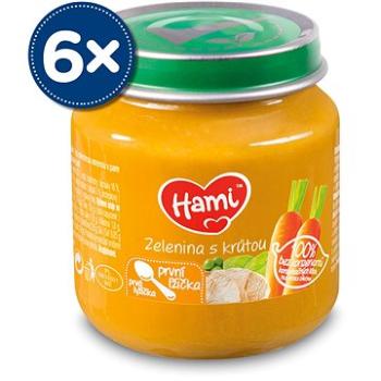 Hami První lžička Zelenina s krůtou 6× 125 g (5900852009303)