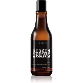 Redken Brews 3 v 1 šampon, kondicionér a sprchový gel 300 ml