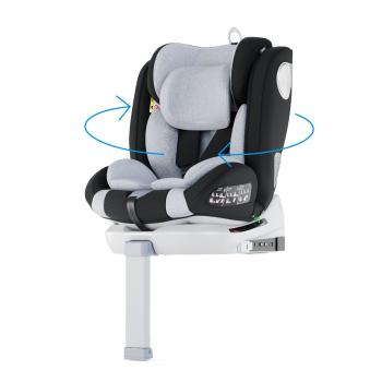 Babify Palubní 360° otočná opěrka nohou dětské sedačky 40-150 cm Systém ISOFIX 5bodový pásový systém ECE R129