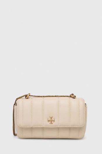 Kožená kabelka Tory Burch Kira Mini Flap béžová barva, 142567.724