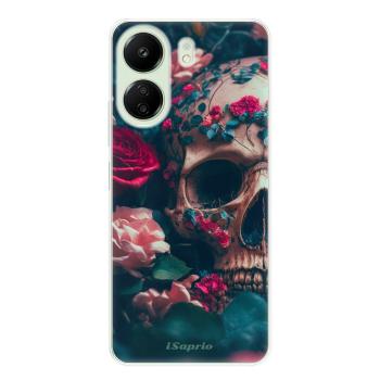 Odolné silikonové pouzdro iSaprio - Skull in Roses - Xiaomi Redmi 13C