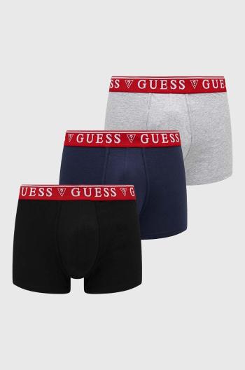 Boxerky Guess BRIAN 3-pack pánské, černá barva, U97G01 KCD31