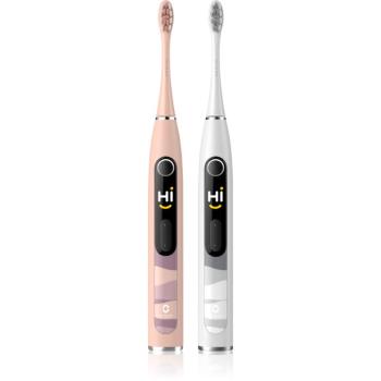 Oclean X10 Set Sonic elektromos fogkefe dupla csomagolás Pink & Silver