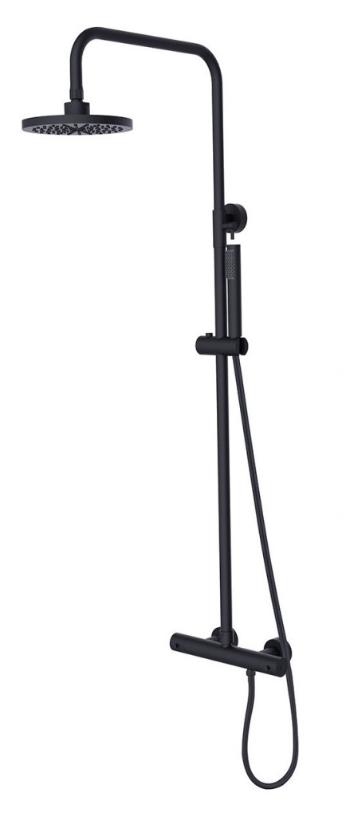 BESCO - Termostatický nástenný set Decca / ILLUSION čierna BABPDITCZ