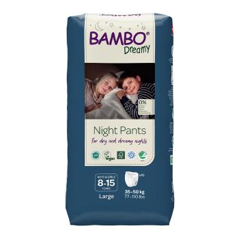 Bambo Dreamy Night Pants Unisex 8–15 let 35–50 kg noční plenkové kalhotky 10 ks