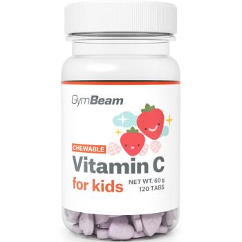 GymBeam Vitamin C for Kids tablety s vitaminem C příchuť Strawberry 120 tbl